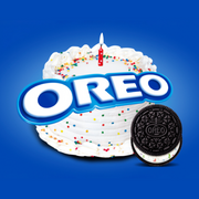 Birthday Cake Creme Chocolate Sandwich Cookies, Family Size, 2 Pack I8