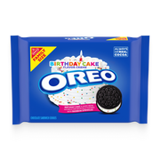 Birthday Cake Creme Chocolate Sandwich Cookies, Family Size W9