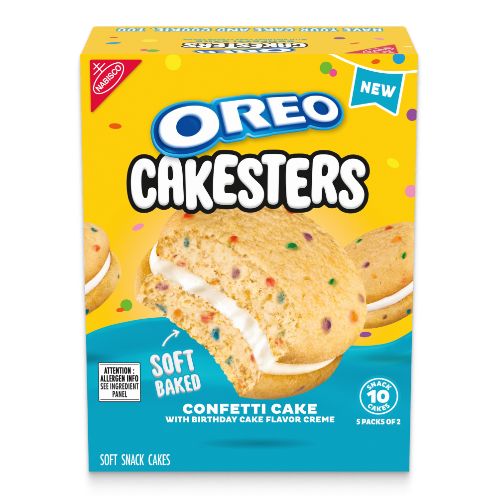 Cakesters Confetti Cake Soft Snack Cakes, Snack Packs U4