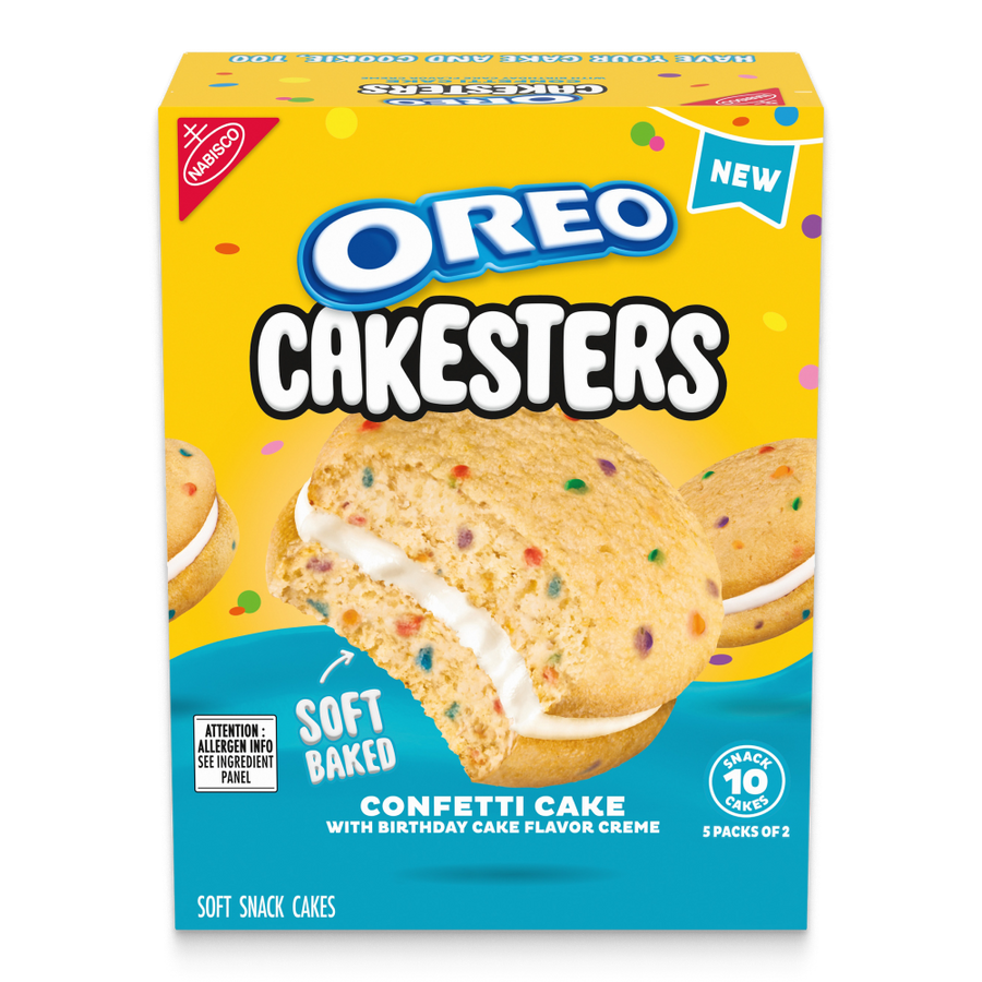 Cakesters Confetti Cake Soft Snack Cakes, Snack Packs U4