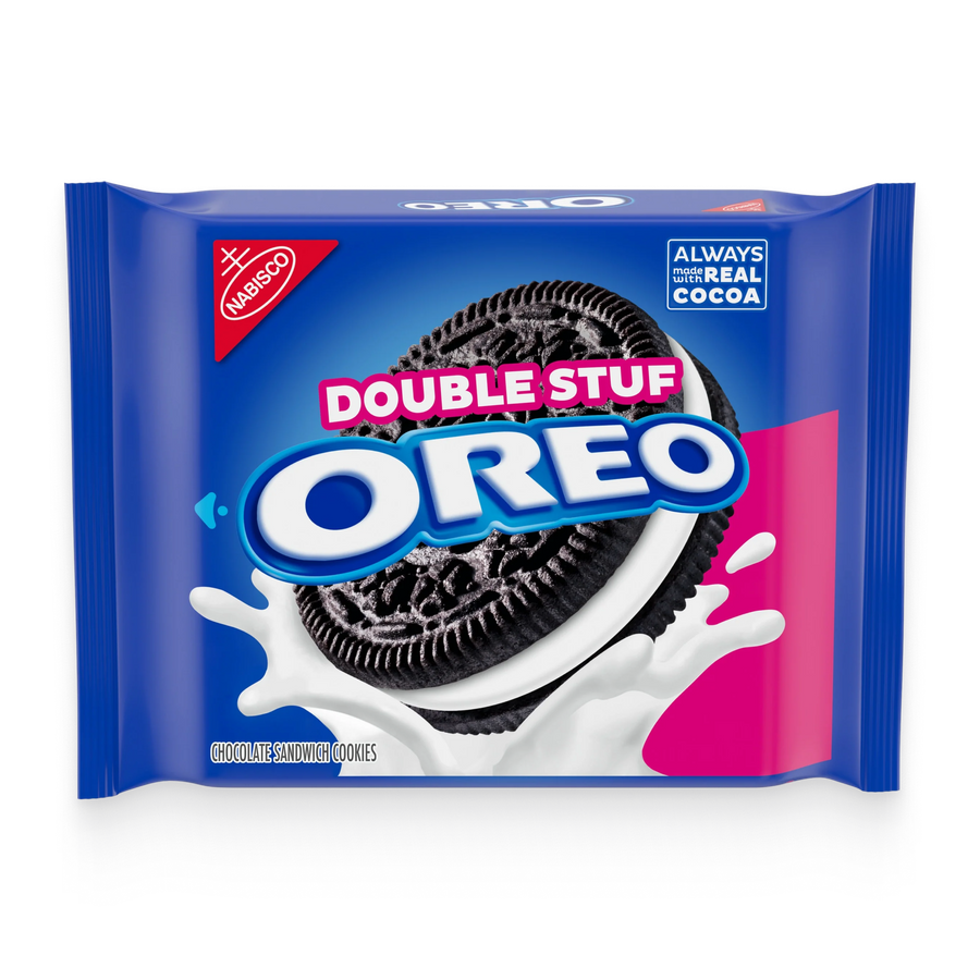 Double Stuf Chocolate Sandwich Cookies, Family Size T8