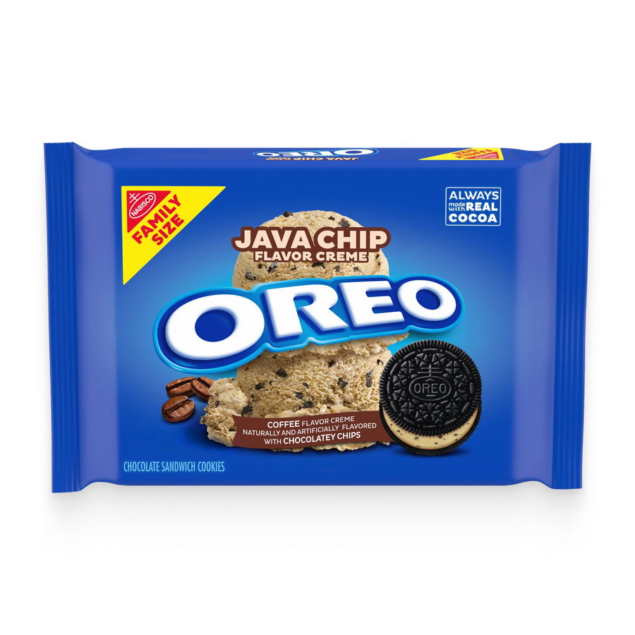 Java Chip Creme Chocolate Sandwich Cookies, Family Size D5