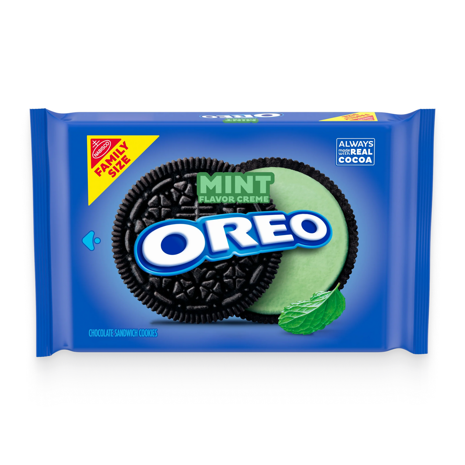 Mint Creme Chocolate Sandwich Cookies, Family Size C0