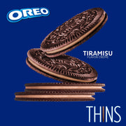 Thins Tiramisu Creme Chocolate Sandwich Cookies, Family Size, 2 Pack N4