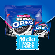 Zero Sugar Double Stuf Chocolate Sandwich Cookies, Snack Packs N9