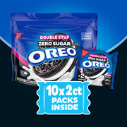 Zero Sugar Double Stuf Chocolate Sandwich Cookies, Snack Packs, 2 Pack G8