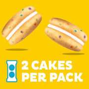 Cakesters Confetti Cake Soft Snack Cakes, Snack Packs, 2 Pack X7