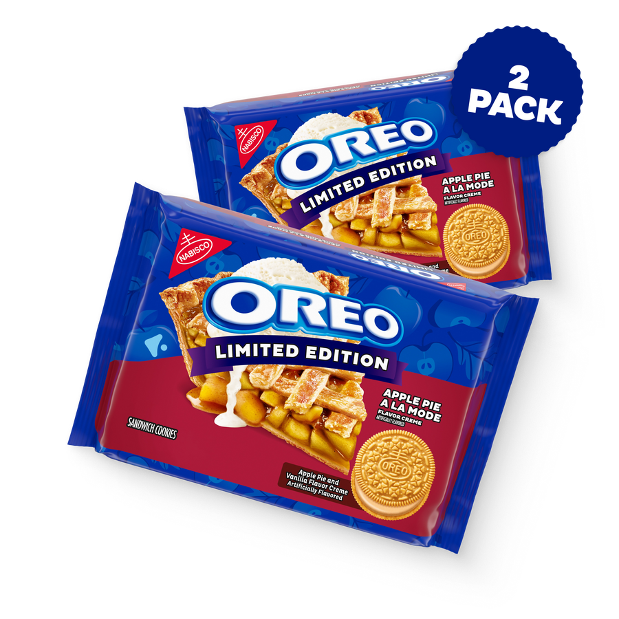 Apple Pie a la Mode Sandwich Cookies, Limited Edition, 2 Pack Z9