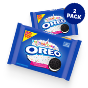 Birthday Cake Creme Chocolate Sandwich Cookies, Family Size, 2 Pack I8