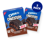 Cakesters Double Chocolate Soft Snack Cakes, Snack Packs, 2 Pack V9