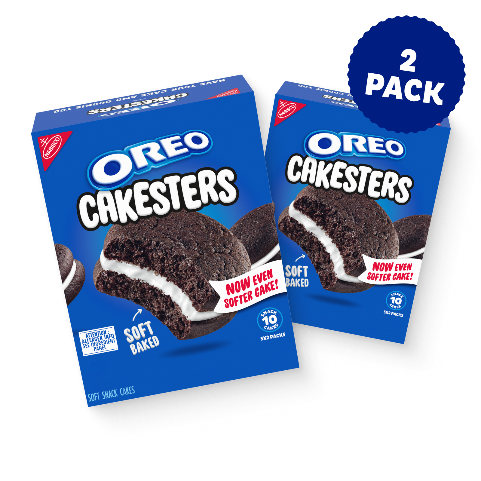 Cakesters Soft Snack Cakes, Snack Packs, 2 Pack H3