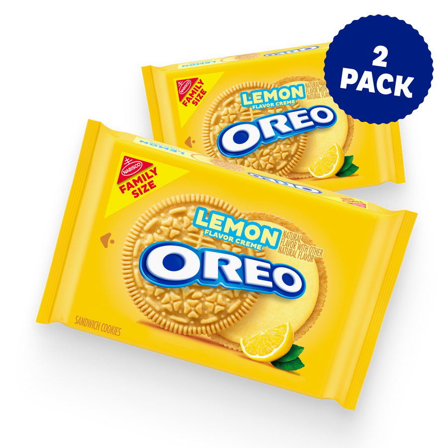 Lemon Creme Sandwich Cookies, Family Size, 2 Pack R4