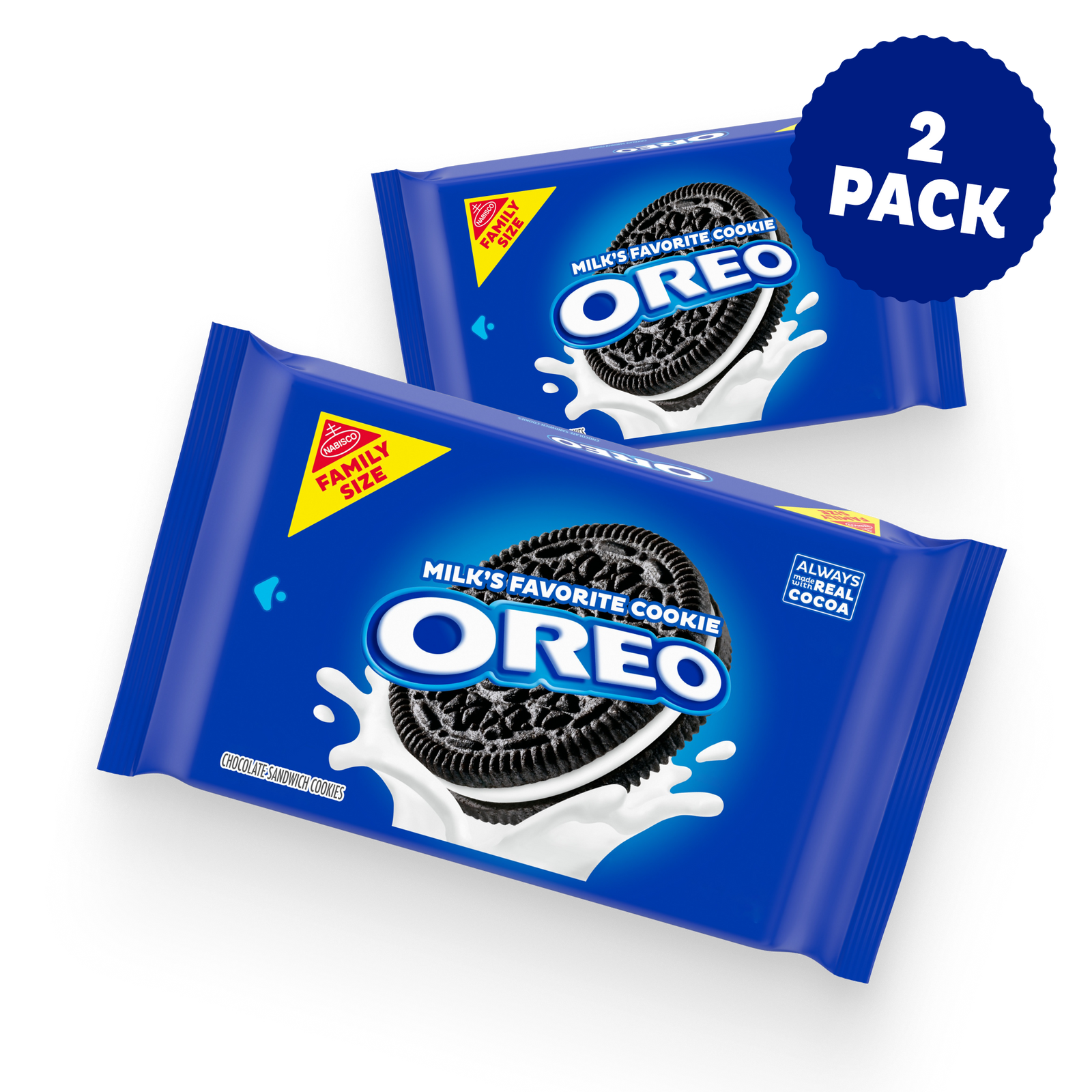 Chocolate Sandwich Cookies, Family Size, 2 Pack F4