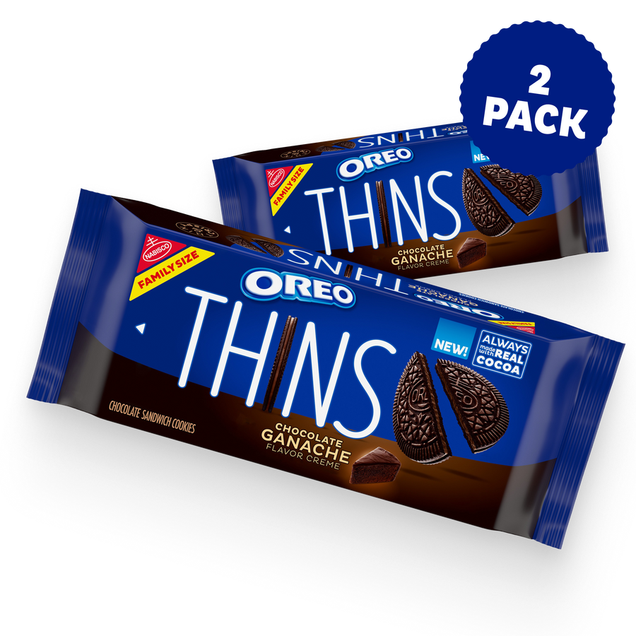 Thins Chocolate Ganache Creme Sandwich Cookies, Family Size, 2 Pack S5