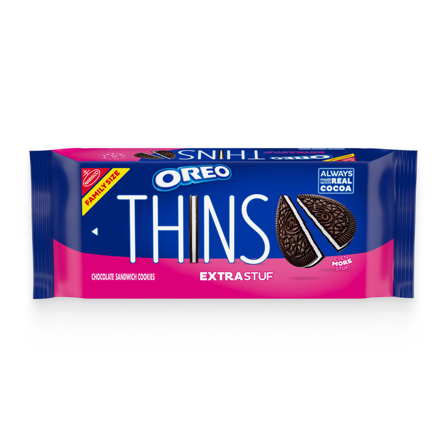 Thins Extra Stuf Chocolate Sandwich Cookies, Family Size B2