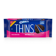 Thins Extra Stuf Chocolate Sandwich Cookies, Family Size E3