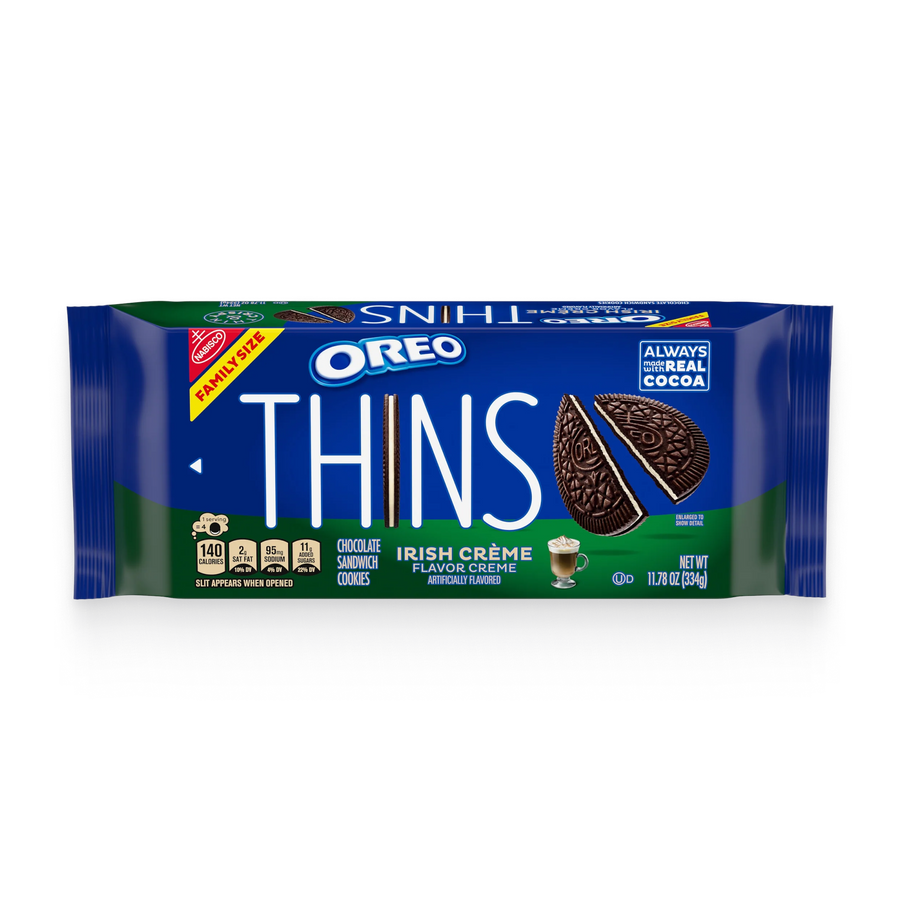 Thins Irish Crème Chocolate Sandwich Cookies, Family Size S6