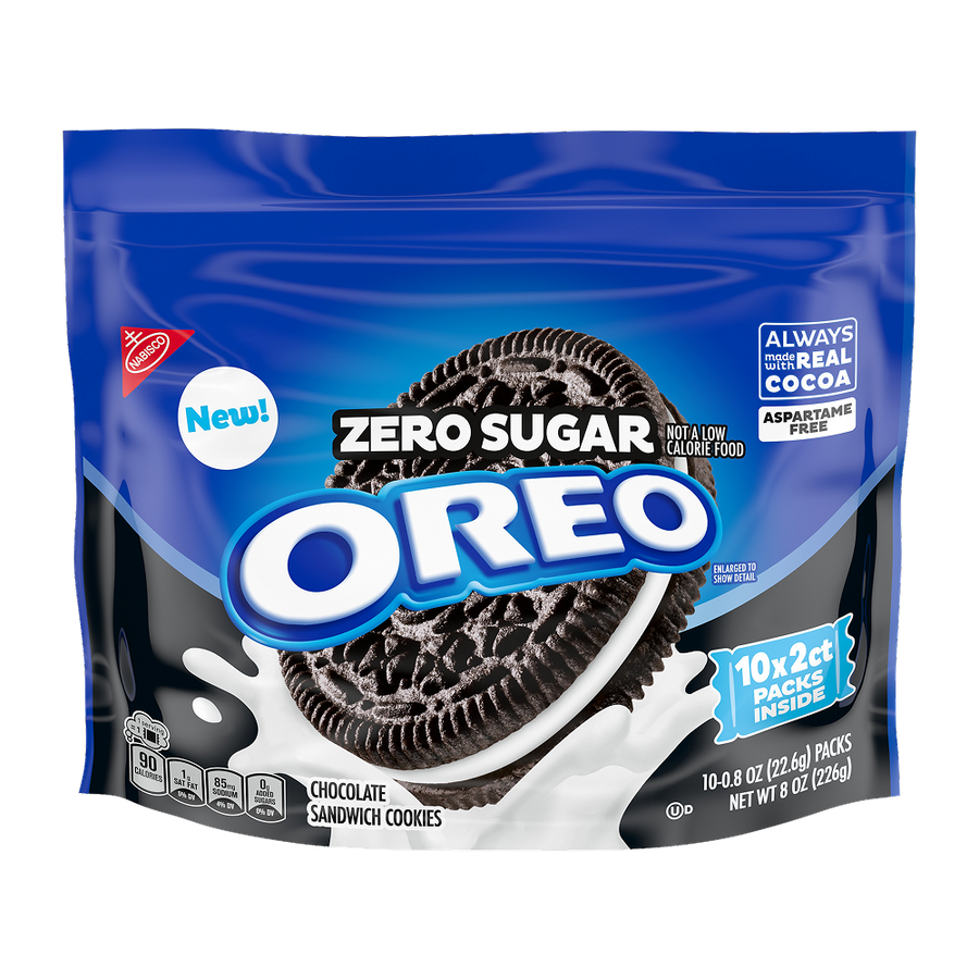 Zero Sugar Chocolate Sandwich Cookies, Snack Packs Y3