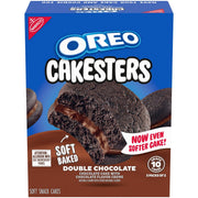 Cakesters Double Chocolate Soft Snack Cakes, Snack Packs, 2 Pack V9