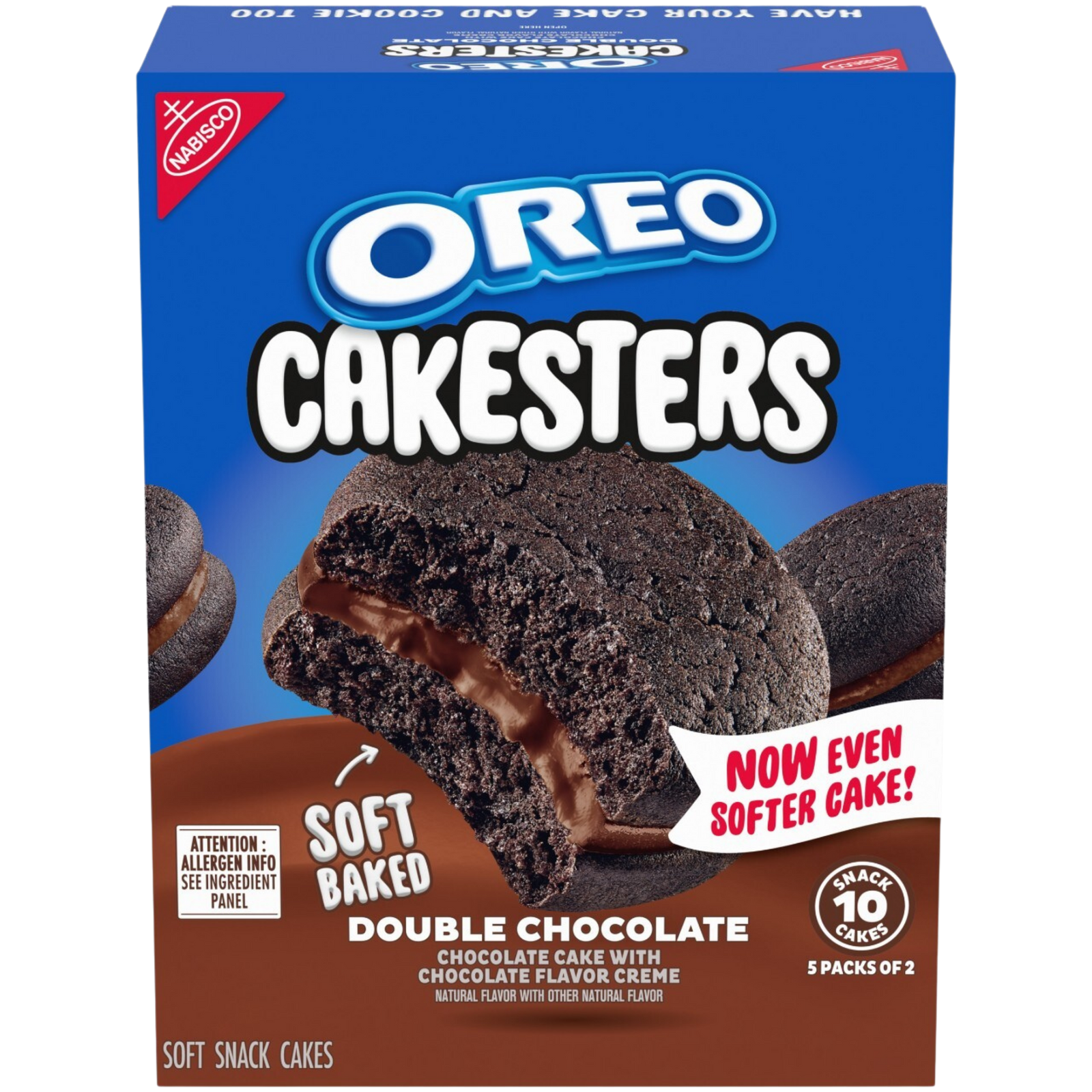Cakesters Double Chocolate Soft Snack Cakes, Snack Packs T3