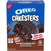Cakesters Double Chocolate Soft Snack Cakes, Snack Packs T3